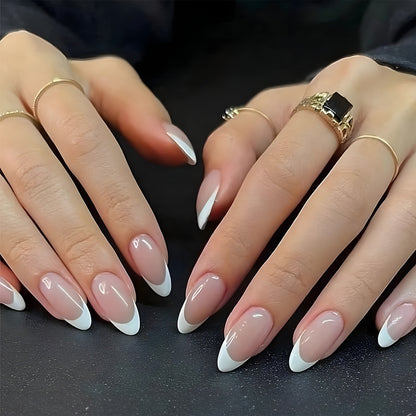 Premium French Tip Press-On Nails Acalora