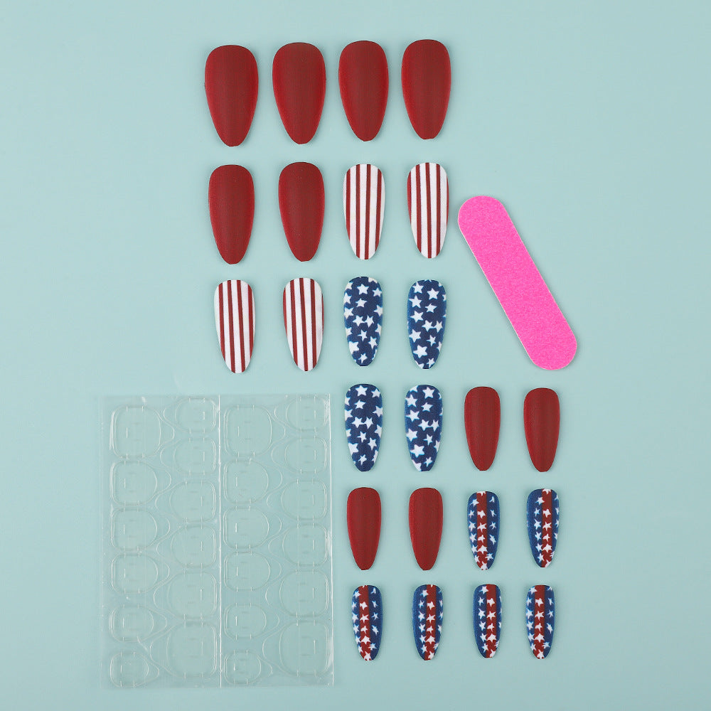 Creative nail art with patriotic designs Acalora