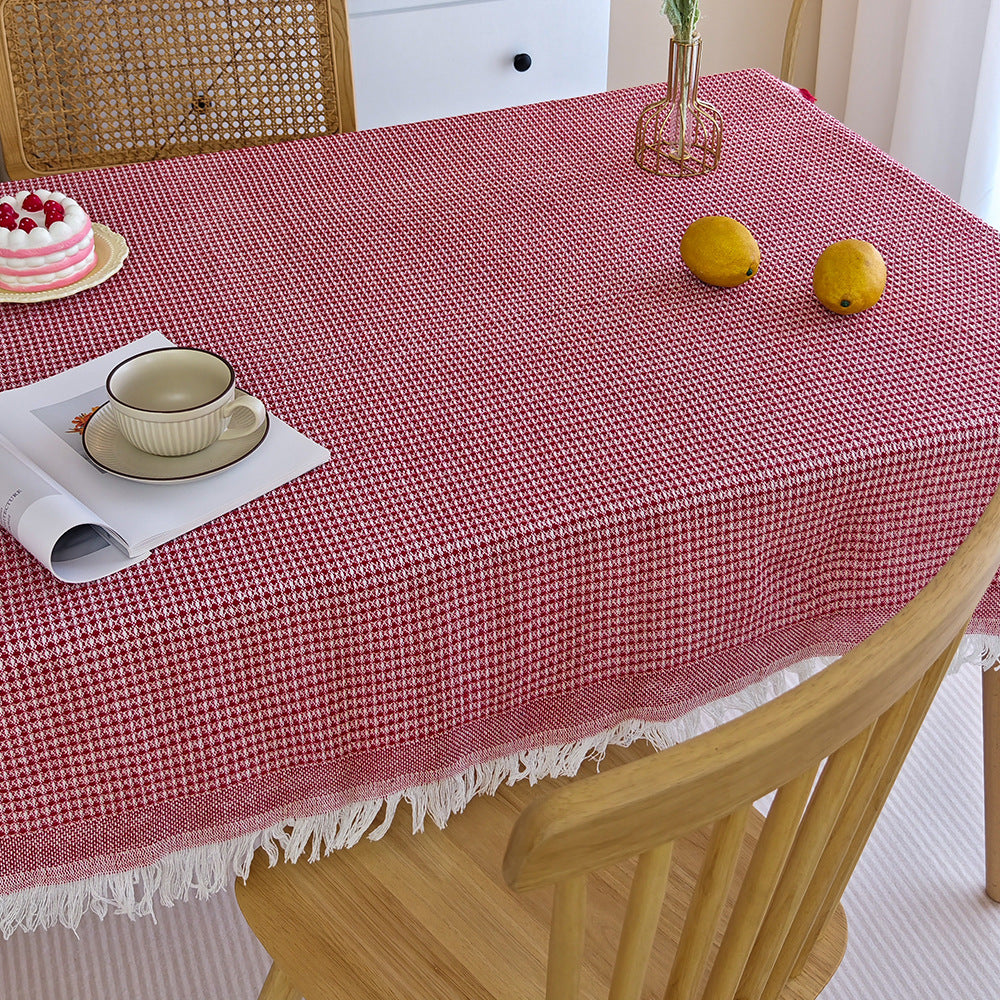 Elegant Woven Tablecloth