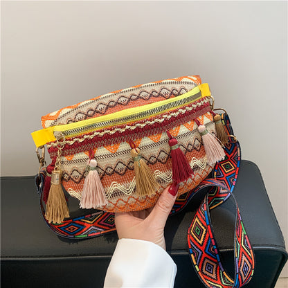 Colorful Embroidered Crossbody Bag Acalora