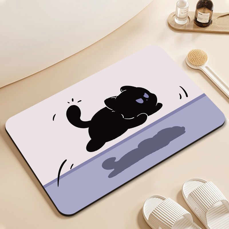 Cute Cat Design Bath Mat