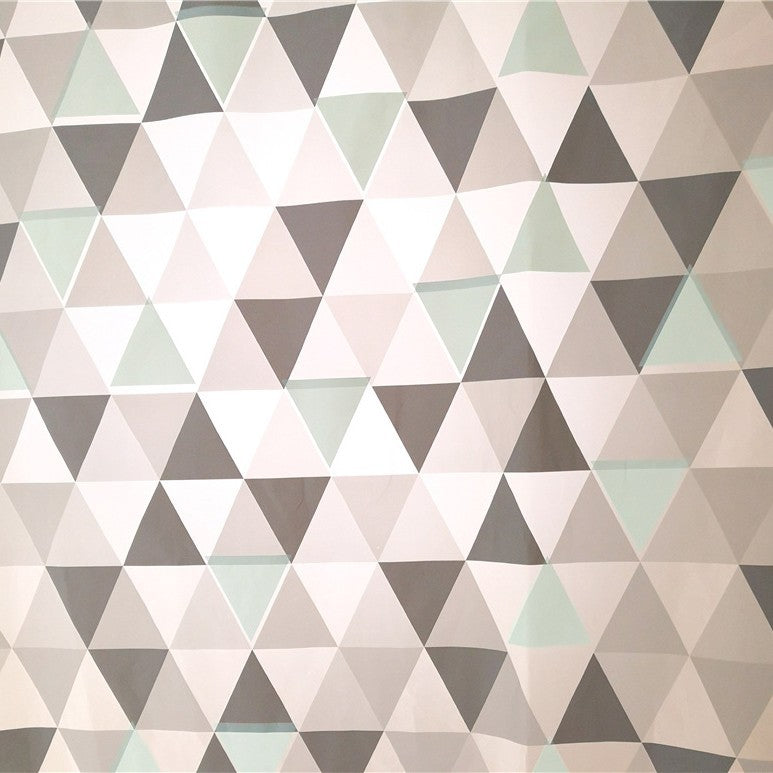 Geometric Triangle Pattern Shower Curtain