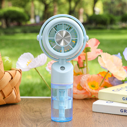 Women's portable mini-fan with integrated mist function Karnz