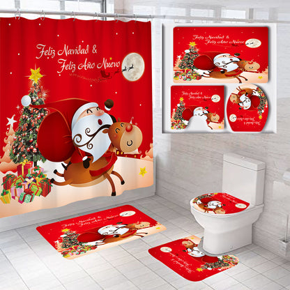 Festive Christmas Bathroom Set