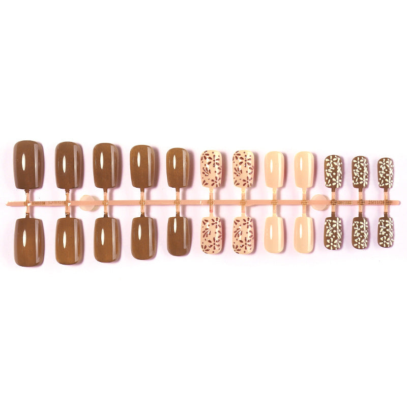 Premium Press-On Nail Set with Artistic Designs Acalora