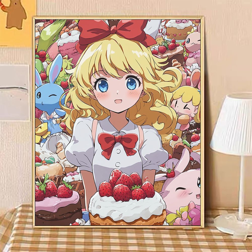 Whimsical Fantasy Dessert-Themed Canvas Art Print