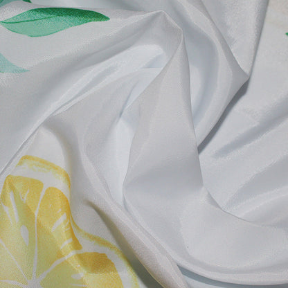 Vibrant Citrus Print Shower Curtain