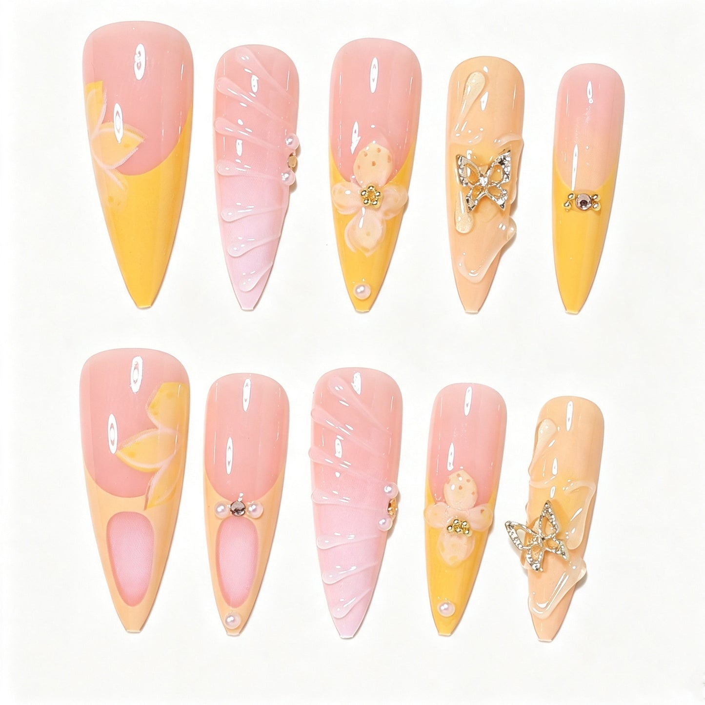 Artistic Butterfly Nail Art Set Acalora