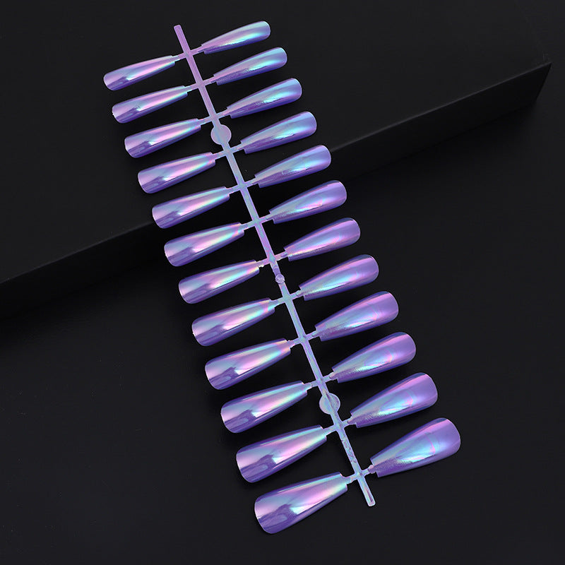 Artifical nails in modern holographic design Acalora