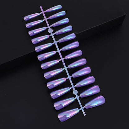 Artifical nails in modern holographic design Acalora