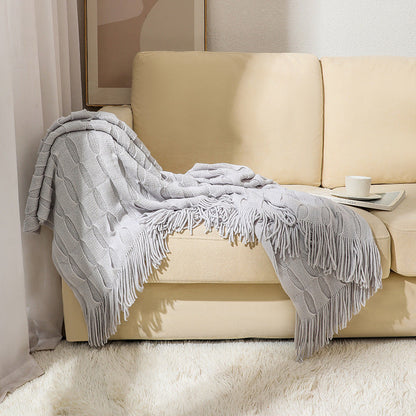 Cozy Textured Throw Blanket