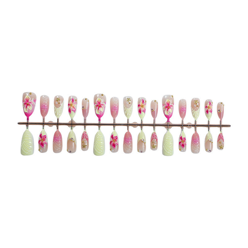 Artistic Floral Press-On Nail Collection Acalora
