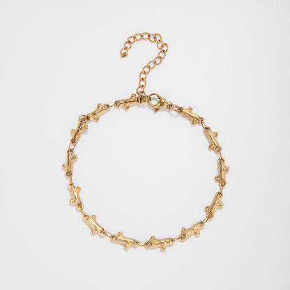 Intricate Textured Chain Bracelet Acalora