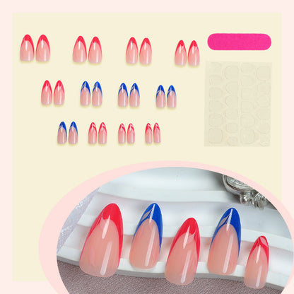 Press-On Nail Art Set with Elegant Gradient Design Acalora
