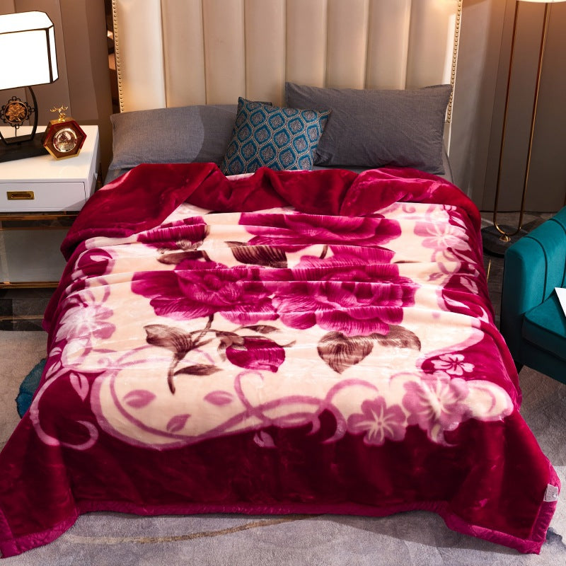 Decorative Fleece Throw Blanket