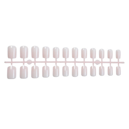 Elegant Press-On Nail Set with Stylish French Tip Design Acalora