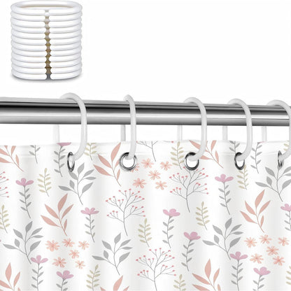 Floral Print Shower Curtain
