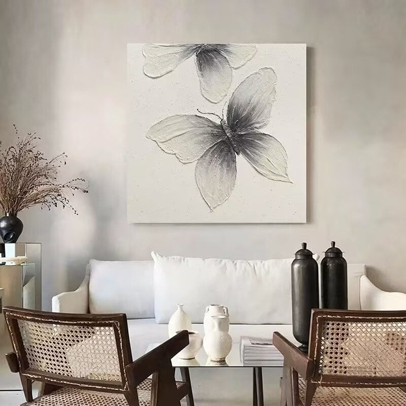 Butterfly-Inspired Textured Wall Art