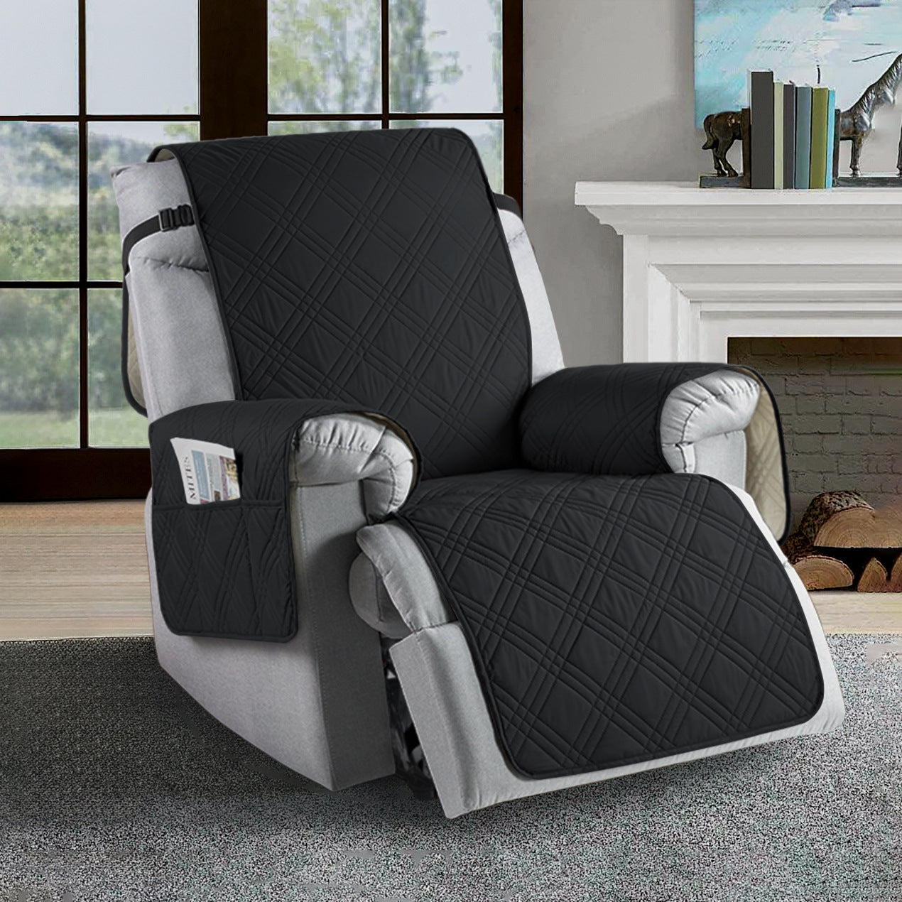 Skanto | Waterproof Recliner Cover | Durable Microfiber, Stain-Resistant & Universal Fit for Home Protection