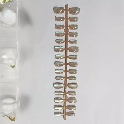 Iridescent Press-On Nail Tips Acalora