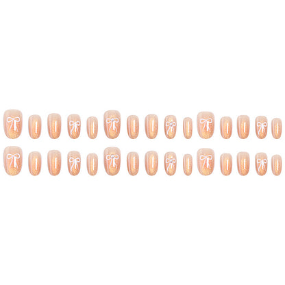Glamorous artificial nail tips with glitter accents Acalora