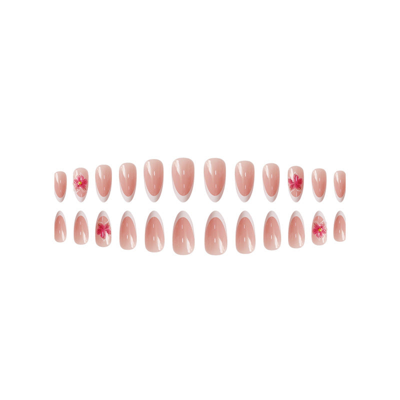 Elegant Floral Press-On Nails Acalora