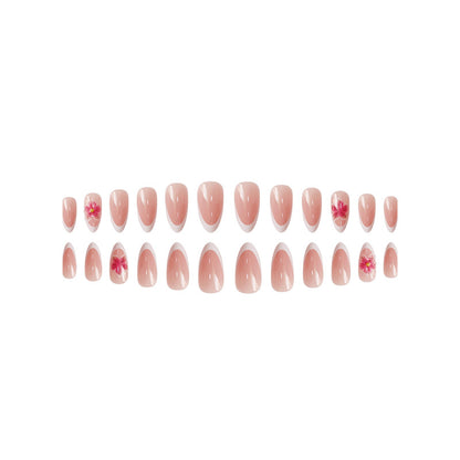 Elegant Floral Press-On Nails Acalora