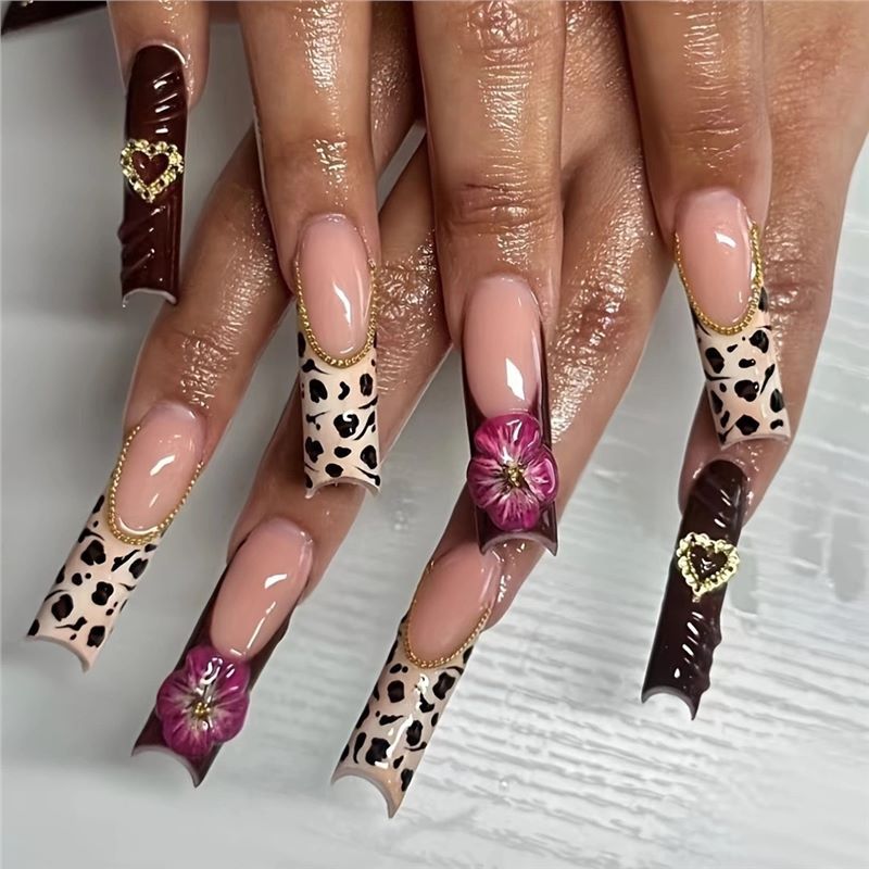 Artistic Long Nail Wraps Acalora