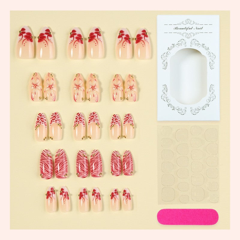 Floral Design Press-On Nail Set Acalora 1788495338