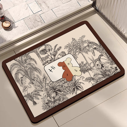 Artistic Cartoon Entrance Mat Acalora