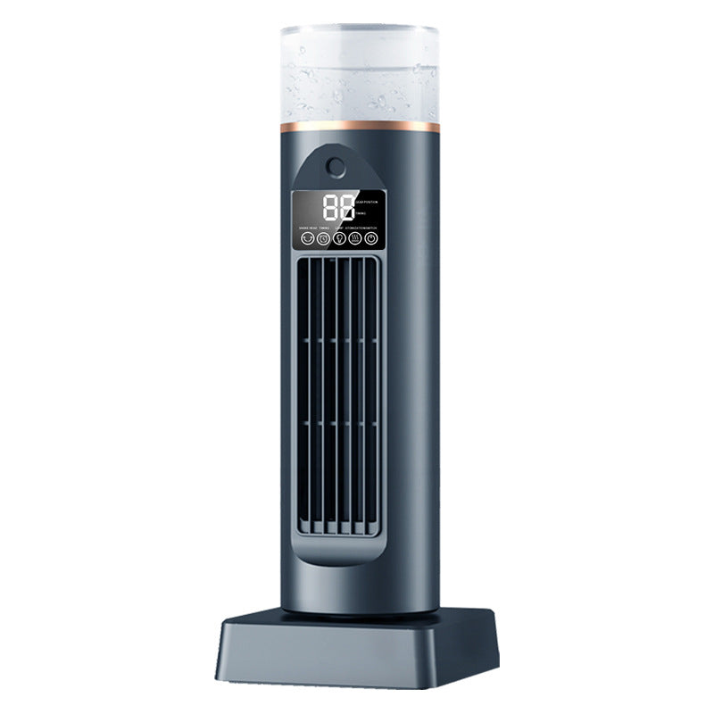 Cooling oscillating tower humidifying fan with LED display and remote Bowlift