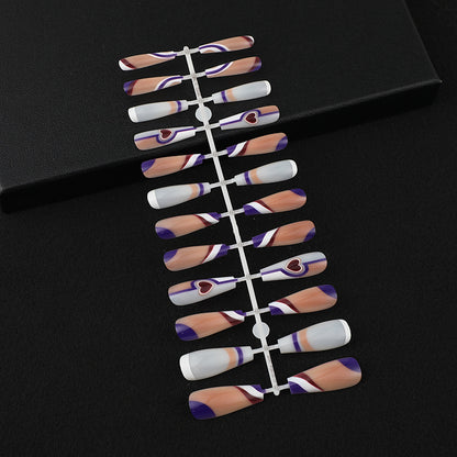 Artificial nails with creative heart design Acalora