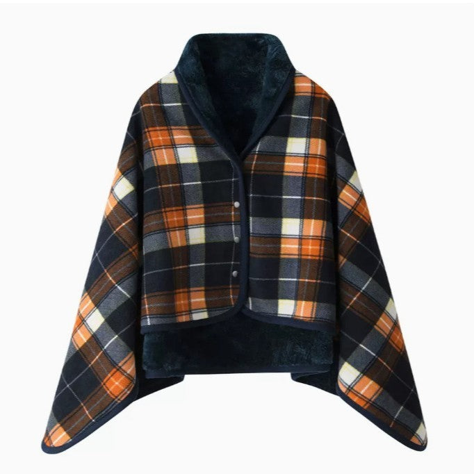 Ladies elegant warmkeeping poncho blanket Bowlift