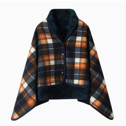 Ladies elegant warmkeeping poncho blanket Bowlift