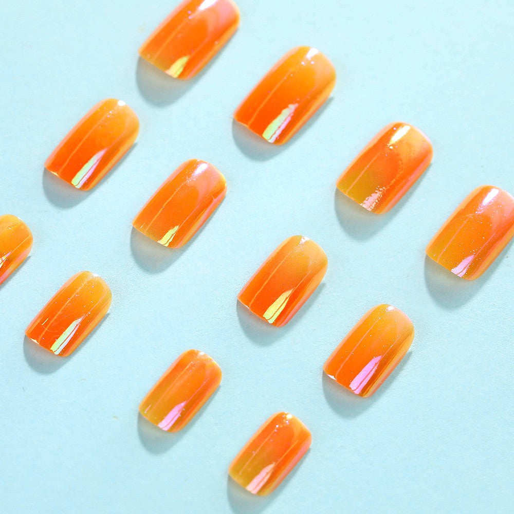 Gradient Color Artificial Nails Acalora