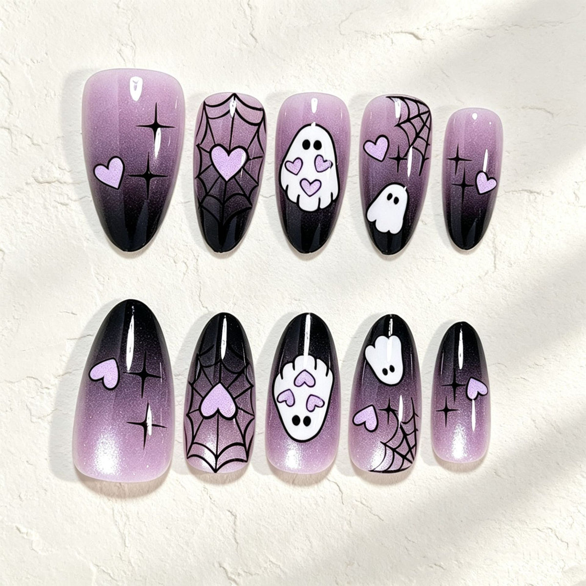 Halloween-Themed Nail Art Wraps Acalora