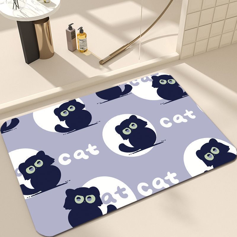 Cute Cat Design Bath Mat