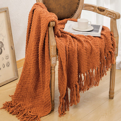 Unisex Cozy Knitted Blanket
