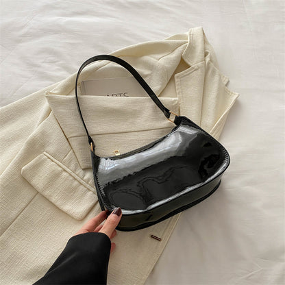 Chic Patent Leather Shoulder Bag Acalora