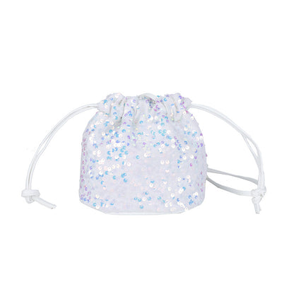 Glittery Sequin Drawstring Mini Bag Acalora
