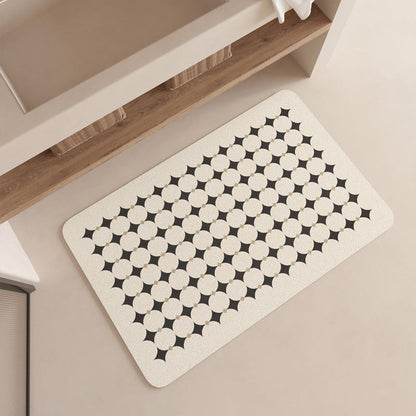 Modern Geometric Patterned Bath Mat