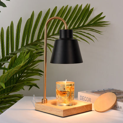 Modern Desk Lamp with Wooden Base