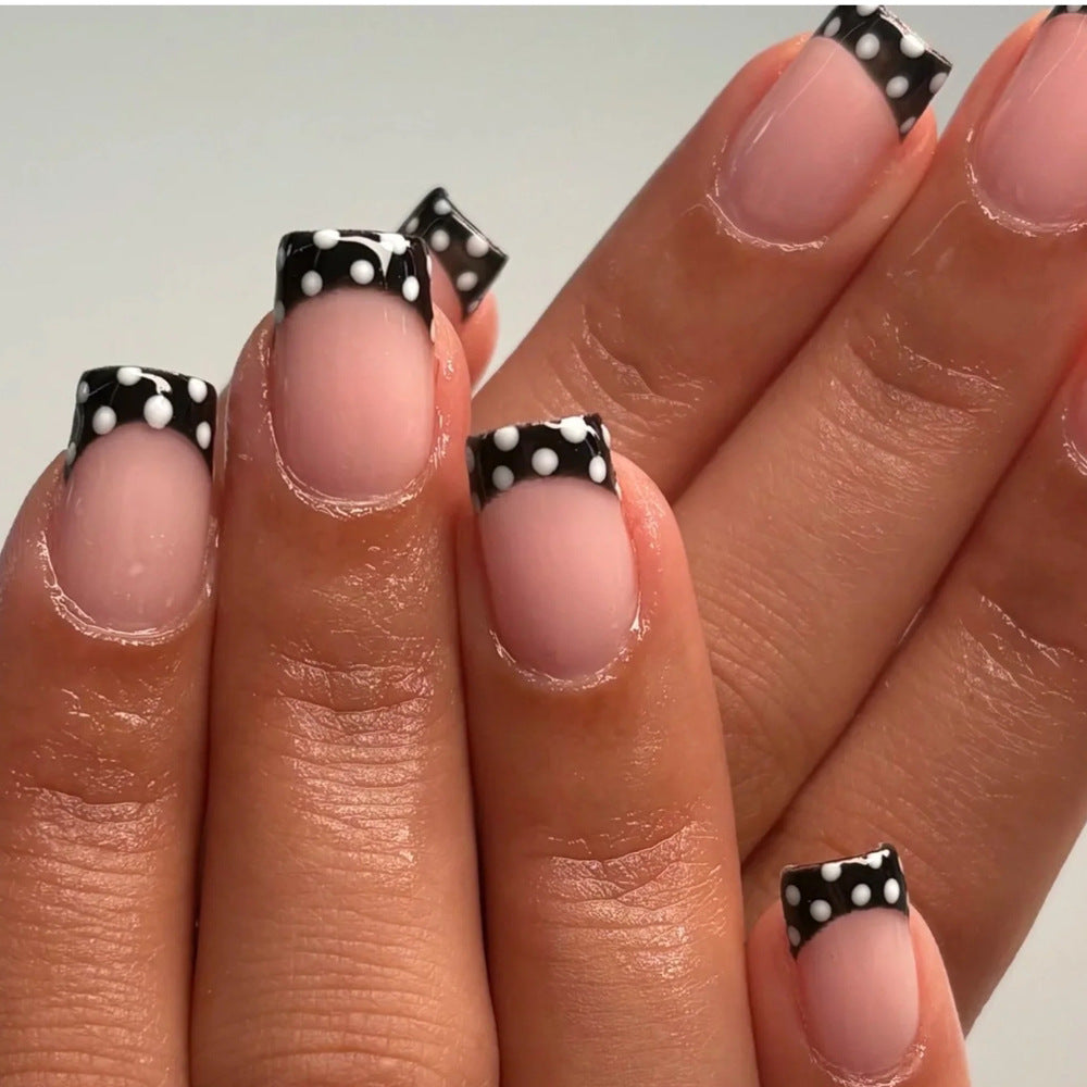 Stylish French Tip Nail Art Set Acalora