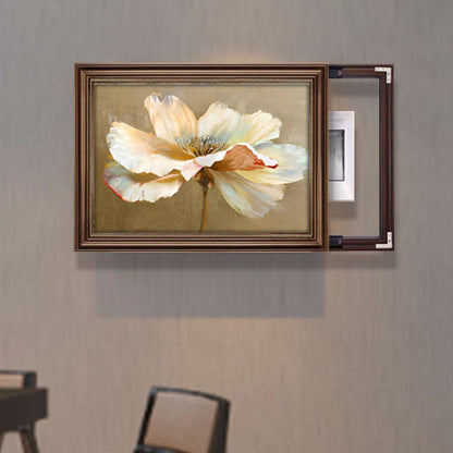 Framed Garden Scene Artwork