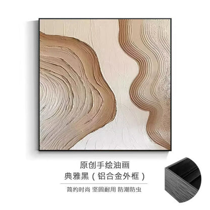 Abstract Layered Canvas Artwork