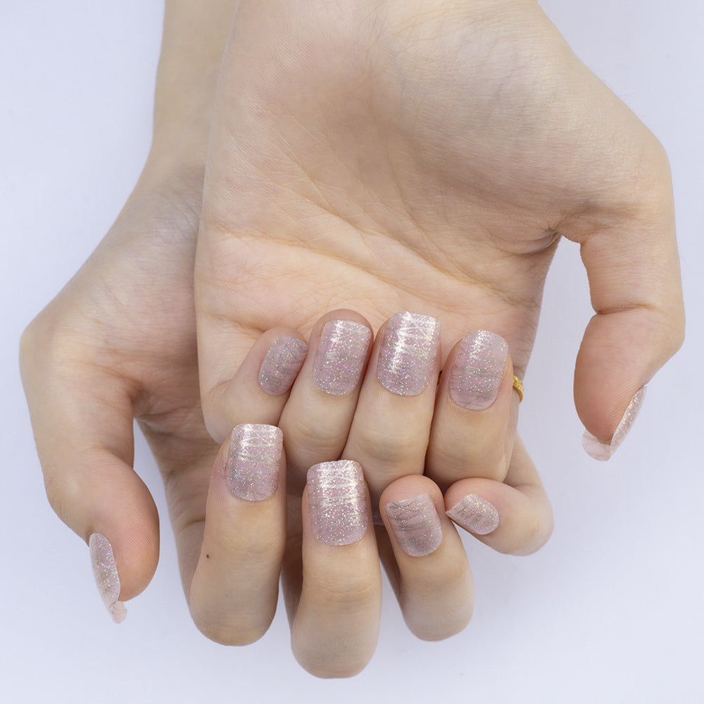 Artificial nails with elegant glitter design Acalora