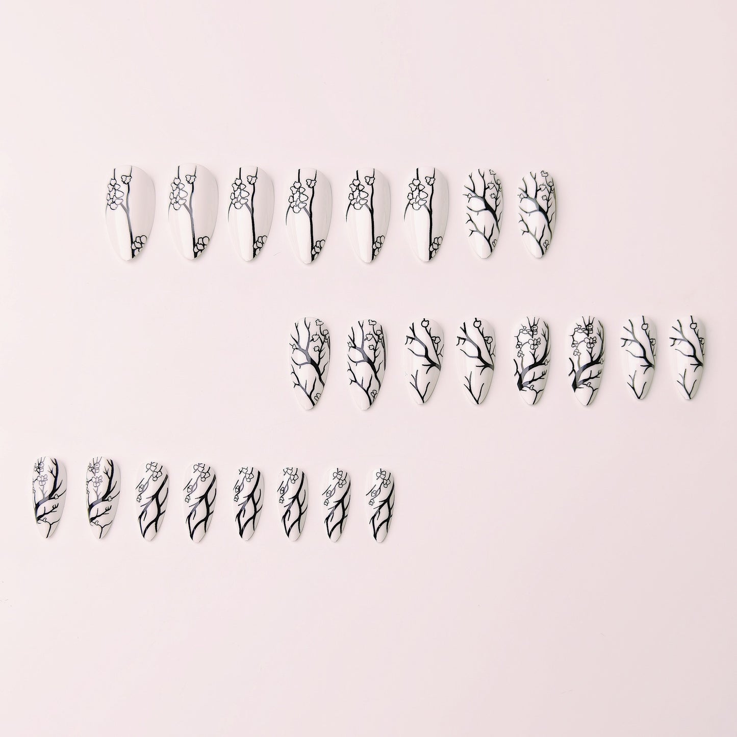 Artistic Branch Pattern Nail Art Acalora