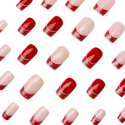 Elegant French Tip Nail Art Acalora
