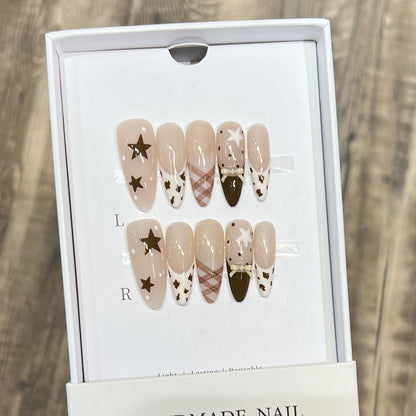 Artistic Press-On Nail Set Acalora