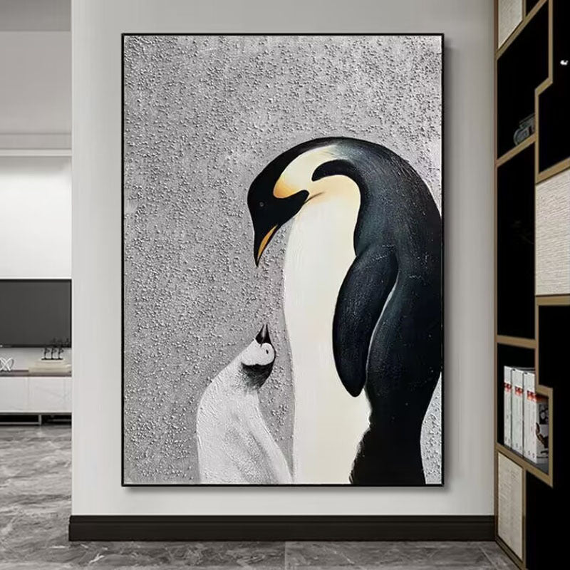 Artistic Penguin Canvas Artwork